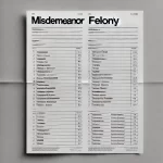 What Are The Differences Between A Misdemeanor & Felony